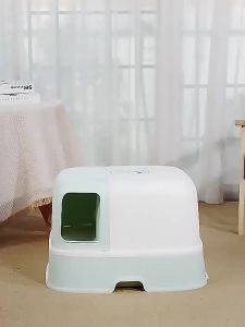Cat Litter  Extra Large  Enclosed Cat Toilet  With Top Door Deodorization Bekas Pasir Kucing Besar