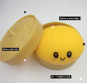 Cevennesfe Colorful Steamed Bun Squishy Toy Slow Rising Fidget Toy For Stress Relief And Party Favors
