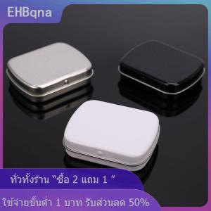 [COD] EHBqna KITCHEN Survival Kit ขนาดเล็กว่างเปล่าโลหะเงินสีดำพับกล่องจัดเก็บสำหรับลูกอมคีย์