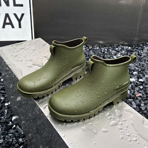 Rain Boots Non-slip Waterproof Fashion Rain Boots Work Short Tube Water Shoes