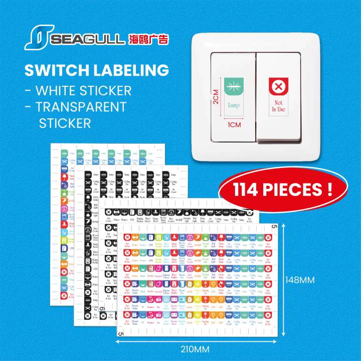 Switch Sticker Label Wall Sticker Switch Label Stickers Wall Sticker