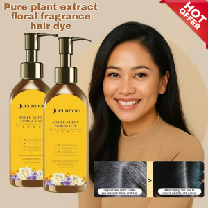 💝Hot Sale💝Botanical Hair Cream Selfdyeing No Bleach Plant Single Dose Floral Fragrance Dye Single Step Floral Hair Dye Cream Plant Based Formula Non Damaging Hair Color Gray Coverage Natural Ingredients No Skin Staining No Bleaching Required