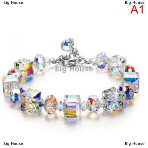 [COD] Big House สร้อยข้อมือลูกปัดคริสตัลผีเสื้อสำหรับผู้หญิงสร้อยข้อมือทำมือ