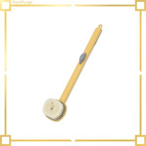 【Shop the Look】 PurePlunge Long Handle Liquid Bath Brush /Back Body Shower Sponge/ Exfoliating Scrub Massager Skin Cleaning Tools