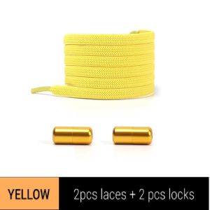 ECILY 1Pair Elastic No Tie Shoelaces Semicircle Shoe Laces For Kids and Adult Sneakers Quick Lazy Metal Lock Laces Shoe Strings