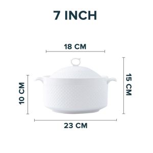 Ceramic Stockpot Soup Bowls With Cover Microwave & Dishwasher Safe Maggi Soup Pasta Pot Mangkuk Sup 陶瓷汤锅锅