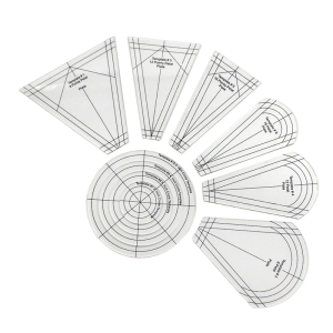 10 Pcs/Set Regular Plate Templates Easy to Use Sewing Patchwork Templates Quilting Ruler