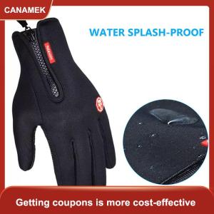 【CANAMEK】 Người Đàn Ông Phụ Nữ Mùa Đông Ấm Windproof Không Thấm Nước Nhiệt Màn Hình Cảm Ứng Găng Tay Găng Tay Găng Tay