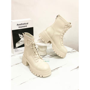 Brevinni Arya Boots || Sepatu Boots Wanita Premium Quality || Boots Korea || Boots Chunky || Boots Flat || Sepatu Winter Waterproof  || Boots Tali Tinggi