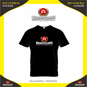 Bio Samurai Japkori/DTF Express/Sablon Sticker Setrika/Sablon Praktis (1 Pak : isi 10 lembar)