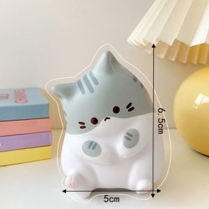 JAYNEBIO Cartoon Cat Squeeze Toys Plushie Slow Rebound Release Anxiety Toy Fashion Stress Release Decompression Doll