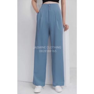 Quần Ống Suông Rộng Cạp Cao 3 Cúc-XMTĐ-mã 888