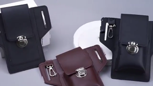 Vintage Men Waist Fanny Pack Belt Bag Phone Pouch Travel Hip Hook Hanging Purse