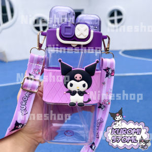 800ml/570ml/550ml Botol Air Kuromi Cinnamoroll Water Bottle Kids Straw Bpa Free Botol Transparent Kawaii Melody Sanrio Travel School Cup Water Bottle