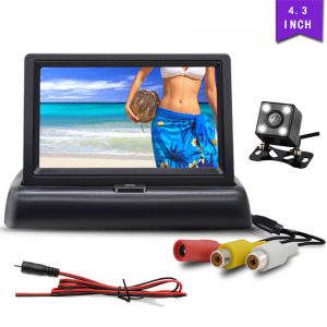 Foldable Car Monitor 4.3" inch Screen For Rear View Reverse Camera TFT LCD Display HD Digital Color Display