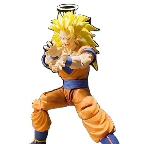 Anime GT Super Saiyan 3 Goku PVC Figure With Multi-Parts ...