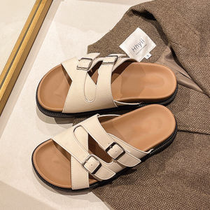 Sandal Wanita Model Silang / Sandal Main / Sandal Tali Silang / Sandla Wanita Sol Tebal Model Korea