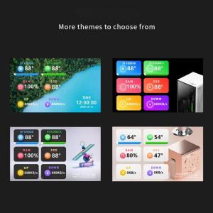 Secondary Display For PC Case Hardware Diagnostics Aluminum Frame With Direct USB Connection Wide Viewing Angles