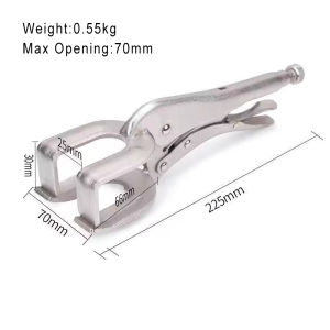 9 inch U-Shaped Welding Locking Pliers AdjustableMultifunctional Metal Welding Clamp Plier Quick-lock Release for Easy Removal