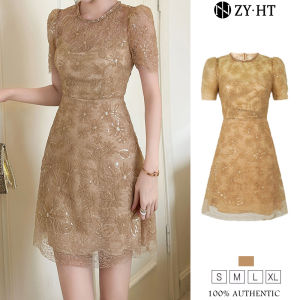 ZYHT EraVogue Womens Dresses Khaki Dresses A-Shape Dresses Sequin Dresses Work Dresses Hiso Dresses Vintage Dresses Work Dresses Party Dresses Evening Dresses 21319