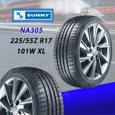 SUNNY Auto Tire NA305 RIM17(255/ 55ZR17 215/ 55ZR17 205/ 55ZR17 225/ 50ZR17 215/ 50ZR17 205/ 50ZR17 225/ 45ZR17 215/ 45ZR17 205/ 45ZR17 205/40ZR17) Free Tire Valve