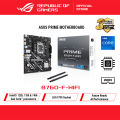 ASUS PRIME B760M-F WIFI, an Intel® B760 LGA 1700 micro-ATX motherboard with PCIe 5.0, two PCIe 4.0 M.2 slots, DDR5, WiFi. 