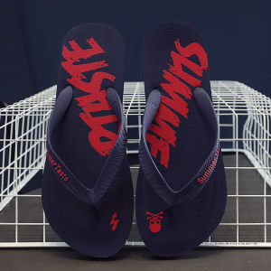 MenS Summer Slippers Durable For Outdoor Wear New Style Flip-Flops Trendy Casual Non-Slip Thick-Soled Beach Sandals