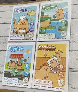 10 cuốn tập cappybara tập kurumi 5 Ô LY VÀ 4 Ô LY vở cappy bara giấy đẹp láng mịn