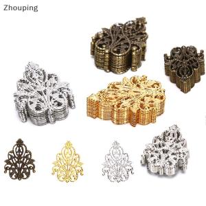 【ZP】 Cute Jewerry 20pcs mix Filigree thủ công Hollow DIY embellishments phát hiện trang sức phụ kiện