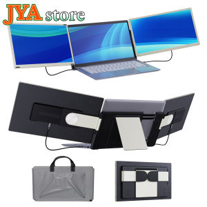 [JYA store] OFIYAA 15.6inch S6 Portable Triple Monitor Screen For Laptop Extender Monitor Portable Dual Monitor Video Screen FHD 1920*1080P 60Hz 90 degrees rotation Supported C-Type Connecting Mobile Phones/Mac/Windows/Android/Linux/Chrome OS