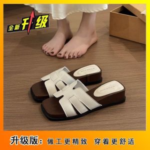 [Free Shipping] High-End Wedge Heel Sandals For Women New Summer Style Outdoor Roman Sandals Thick-Soled Slip-On Sandals