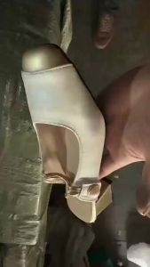 [Free Shipping] 2025 Spring/Summer New Chinese Style Closed-Toe Half Slippers For Women Mid-Heel Sandals To Wear With Dresses
