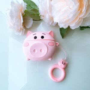 Vỏ đựng ốp case bảo vệ hộp đựng tai nghe bluetooth không dây cho Airpods1/2/3/pro chống va đập bám bụi heo hồng - Shopbo247
