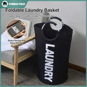 15kg Foldable Waterproof Laundry Bag with Handles - Portable Dirty Clothes Hamper for Home Travel & Bathroom