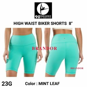 Brandor - High Waist Biker - Yoga Pants 8" - Celana Pendek Olahraga Wanita By DEGREE (DGSH23)