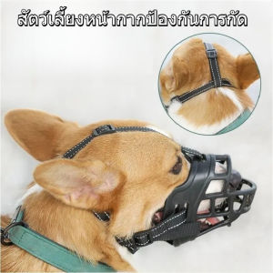 ที่ครอบปากสุนัข ที่คอบปากกันเห่า กันกัด  ซุปเปอร์แข็งแกร่ง สุนัขสามารถดื่มน้ำได้ ตะกร้อครอบปากสุนัข