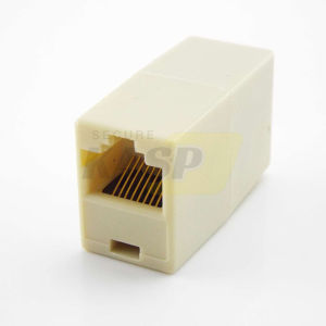 Rj45 Connector Pvc Coupler Cat7/ Cat6/ Cat5e Lan Ethernet Cable Extender Adapter
