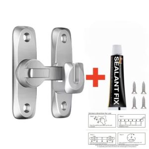 WENYOU 90/180 độ Khóa cửa lật lên Hợp Flip-Up Chốt cửa Đa năng Chống trộm Chốt an toàn tủ An ninh gia đình