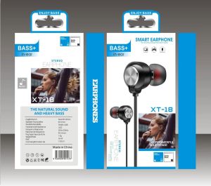 Handsfree Headset + Mic XT-18 Earphone Stereo Sound Quality Heavy Bass