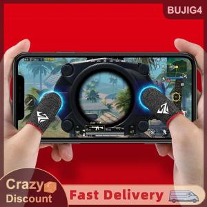 【E-WOITD】 ปลอกสวมนิ้วสำหรับเล่นเกม1คู่ระบายอากาศได้ปลายนิ้วสำหรับเล่นเกมมือถือ pubg