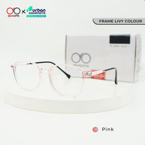 Urban Kacamata - Frame Livy - Kacamata Korean Style Kotak Lebar Reguler