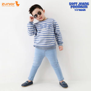 celana soft jeans anak laki-laki premium zunior 1-12tahun
