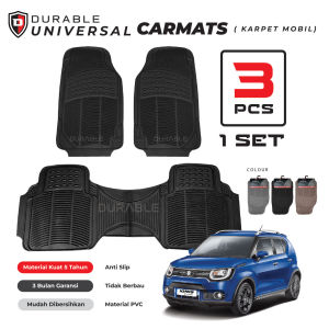 Citroen C3 C5 E-C4 E-C3 Aircross Electric Renault Koleos Duster Triber KWID Climber Karpet Mobil Durable Karpet PVC Universal 3Pcs