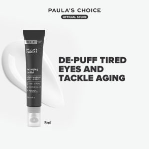 Paulas Choice Resist Anti-Aging Eye Gel with Hyaluronic Acid - Targets Dark Circles Puffy Eyes Fine Lines & Wrinkles