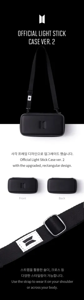 BTS 公式 LIGHT STICK CASE Ver.2 BTS Official Light Stick Case Ver.2 ARMY BOMB Black MAP OF