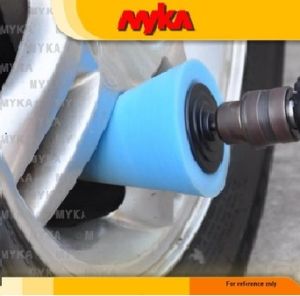 Car Wheel Sport Rim Polish Foam Buffing Sponge Polish Rim Tayar Kereta Wheel Hub Care Wax Pad Shine Clean Cone Sponge