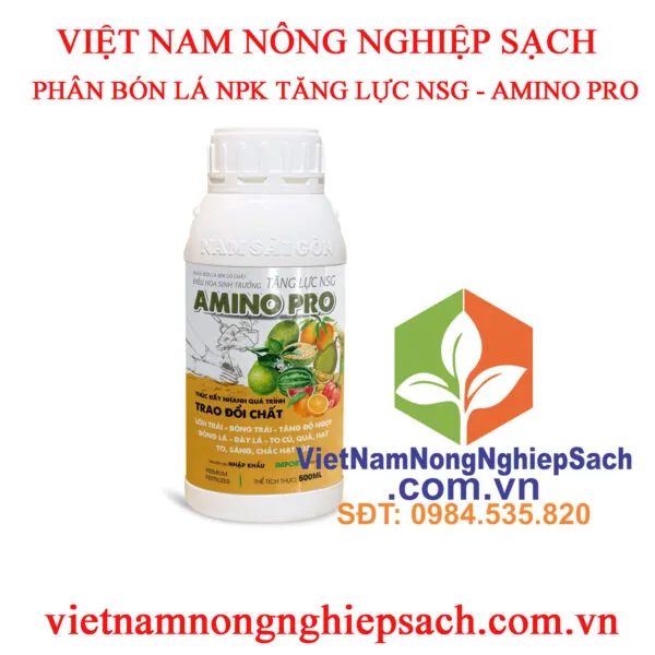 AMINO PRO – PHÂN BÓN LÁ NPK CÓ CHẤT ĐIỀU HÒA SINH TRƯỞNG TĂNG LỰC NSG ...