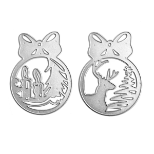 ลายนูนต้นไม้กวางแม่แบบโลหะแม่พิมพ์ลายฉลุสำหรับทำสมุดภาพแม่แบบงานฝีมือกระดาษ DIY ทำด้วยมือ