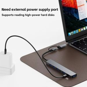 HUB Type C và HUB USB ra HDMI/USB/SD/TF/PD/RJ45 - HUB chia cổng chuyển đổi 3/4/5/6/8 in 1 cho Macbook/Laptop