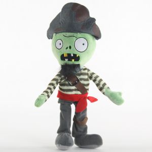1pcs Zombies Figure Swashbuckler Zombie Soft Plush Toy Dolls 30cm PVZ Plants vs Zombies Plush Stuffed Toys Dolls